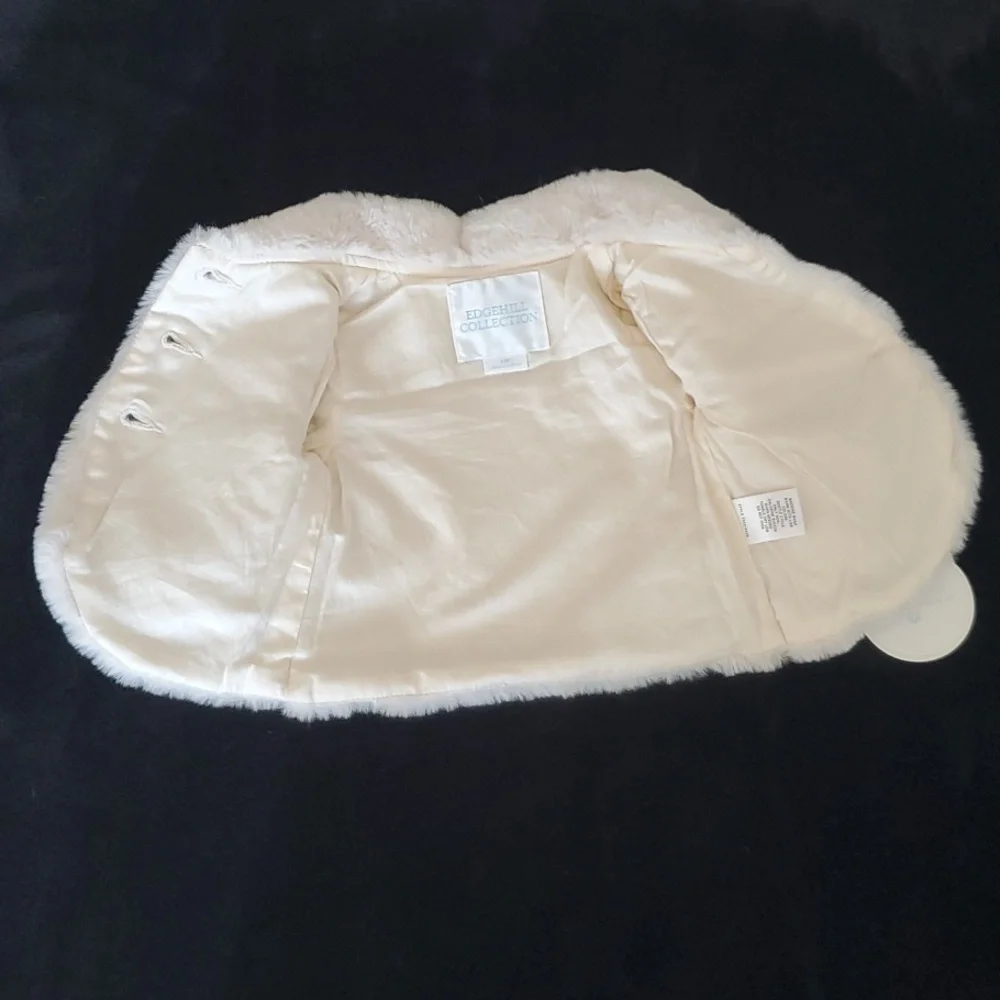Edgehill Collection Coat, White, Size 3m - Picture 2 of 6